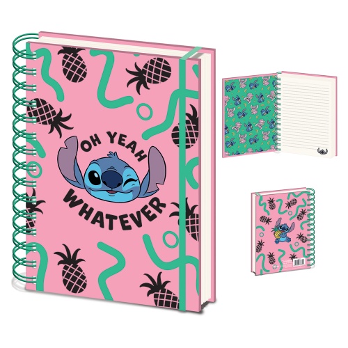 Disney Lilo and Stitch You're My Fave A5 Hardback Wiro Notebook