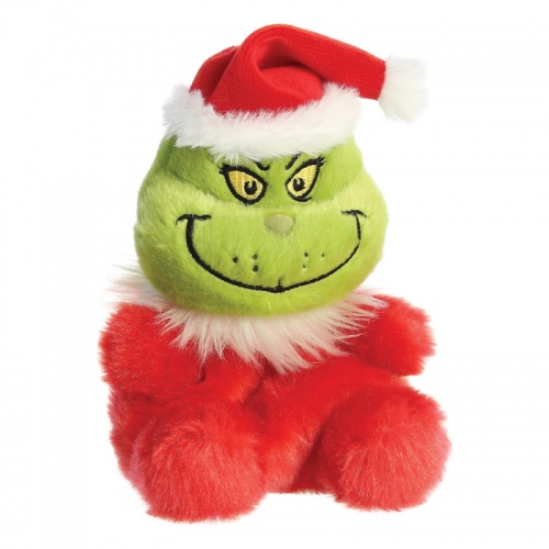 Santa Grinch Palm Pals Soft Toy plush Aurora