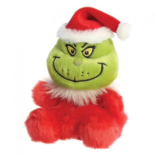 Santa Grinch Palm Pals Soft Toy plush Aurora