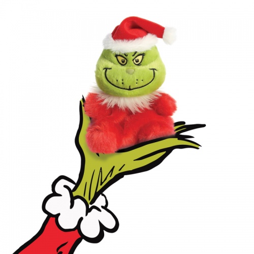 Santa Grinch Palm Pals Soft Toy plush Aurora