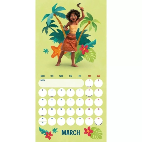 Disney Moana 2025 Calendar