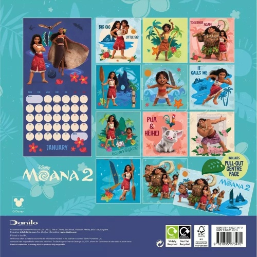 Disney Moana 2025 Calendar