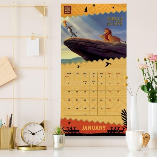 Disney Lion King 2025 Wall Calendar