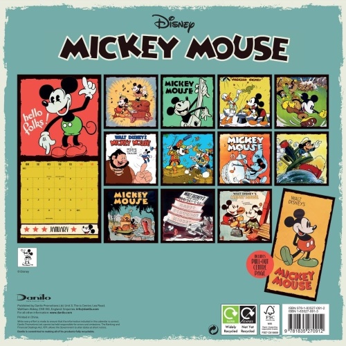 Disney Mickey Classics 2025 Calendar