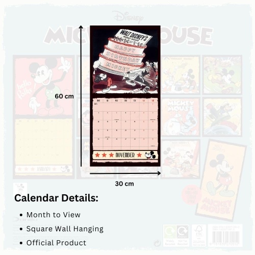 Disney Mickey Classics 2025 Calendar