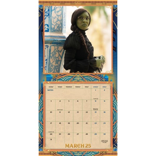 Wicked Movie 2025 Square Wall Calendar Officially Licensed