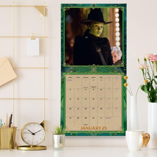 Wicked Movie 2025 Square Wall Calendar Officially Licensed