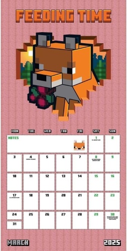 Minecraft Official 2025 Wall Calendar