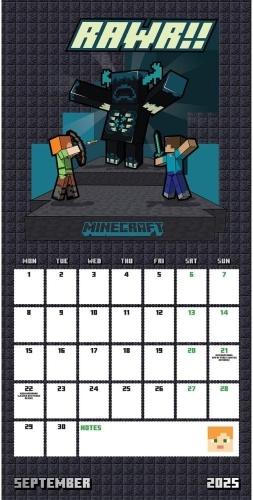 Minecraft Official 2025 Wall Calendar