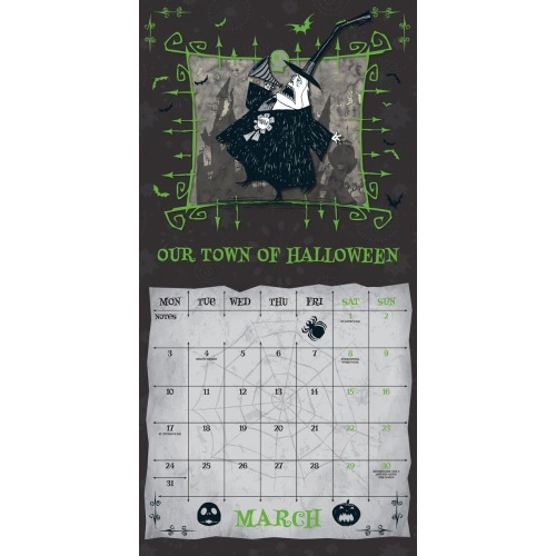 Disney The Nightmare Before Christmas 2025 Wall Calendar