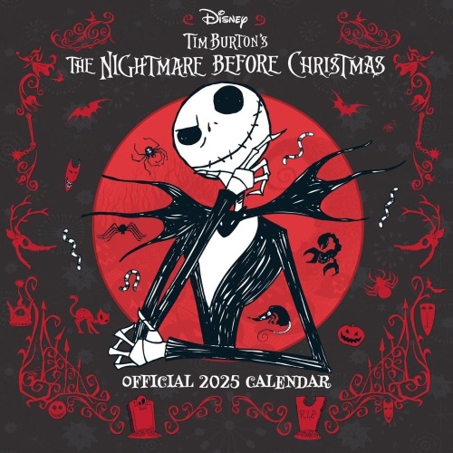 Disney The Nightmare Before Christmas 2025 Wall Calendar