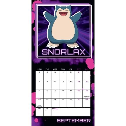 Official Pokemon 2025 Wall Calendar