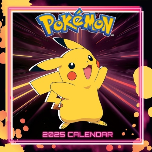 Official Pokemon 2025 Wall Calendar