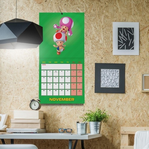 Super Mario 2025 Calendar Officially Licensed