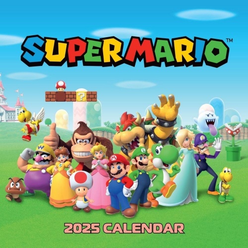 Super Mario 2025 Calendar Officially Licensed