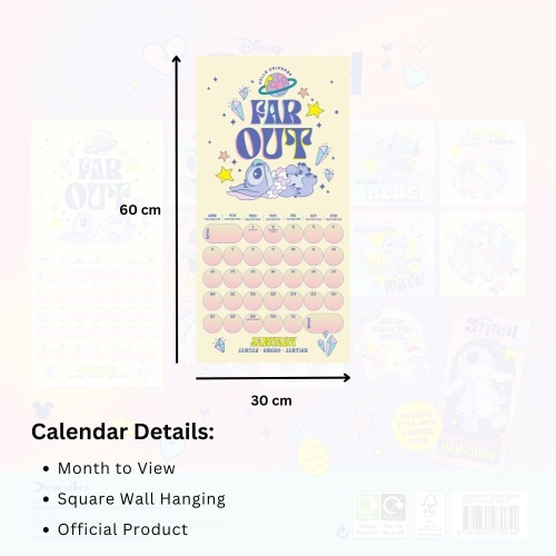 Lilo & Stitch Official 2025 Calendar Disney Officially Licensed