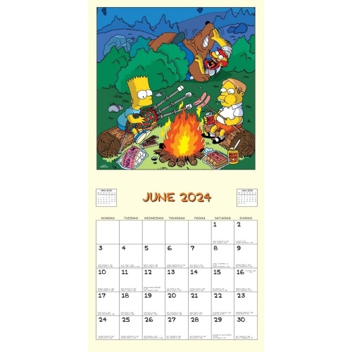 The Simpsons 2025 Wall Calendar