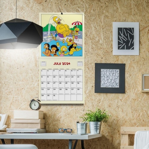 The Simpsons 2025 Wall Calendar