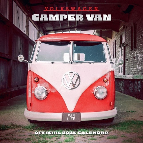 VW Camper Vans 2025 Wall Calendar