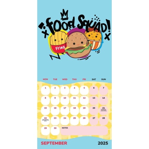 Squishmallows 2025 Wall Calendar