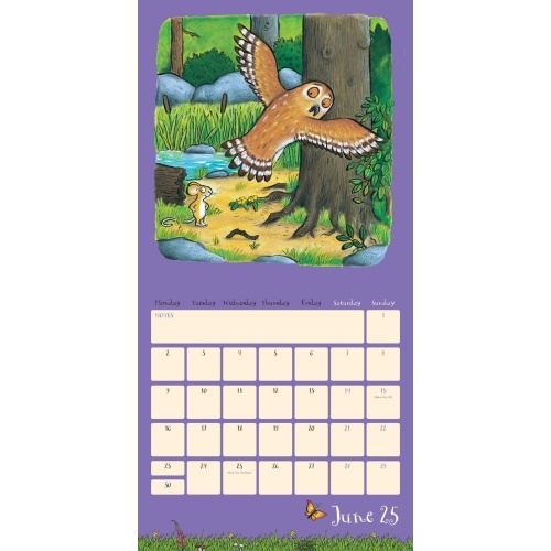 Gruffalo 2025 Wall Calendar Officially Licensed