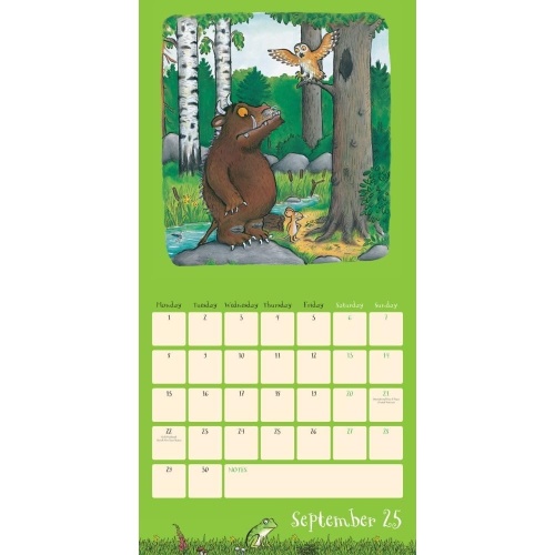 Gruffalo 2025 Wall Calendar Officially Licensed