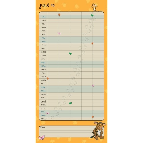 Gruffalo 2025 Family Planner Wall Calendar Officially Licensed