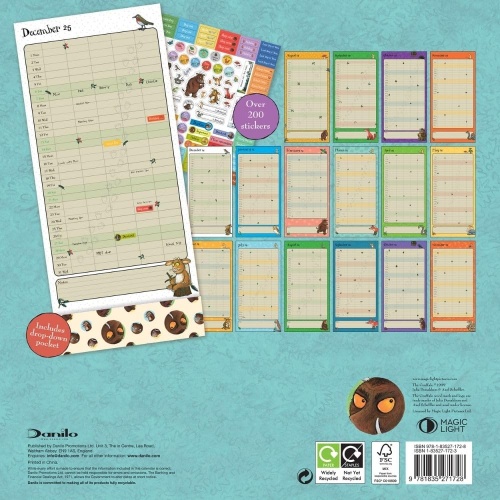 Gruffalo 2025 Family Planner Wall Calendar Officially Licensed