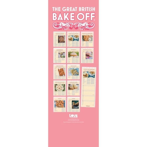 Great British Bake Off 2025 Slim Wall Calendar