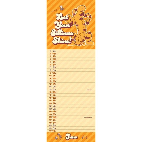 Disney Tigger Official 2025 Slimline Wall Calendar