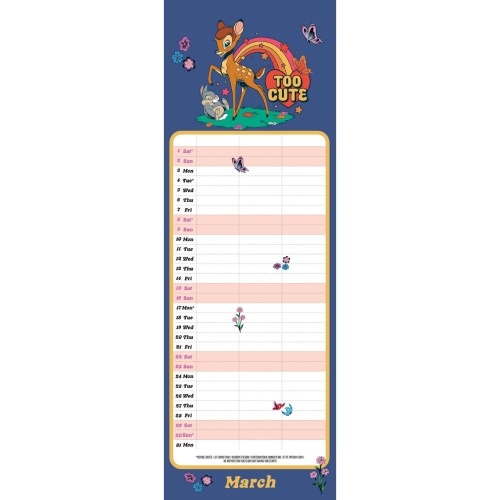 Disney You Me And Us 2025 Slim Wall Calendar