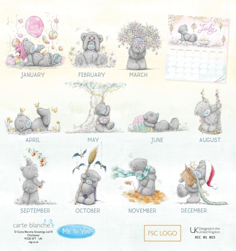 Me to You Tatty Teddy 2025 Desk Calendar