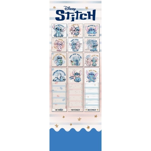 Disney Lilo & Stitch 2025 Slimline Wall Calendar