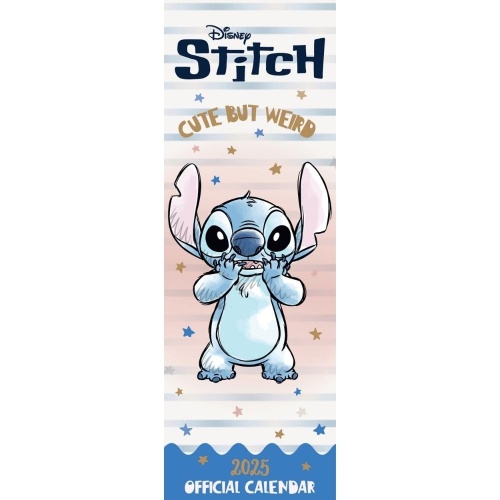 Disney Lilo & Stitch 2025 Slimline Wall Calendar