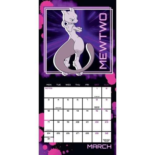 Pokemon Official 2025 Mini Calendar