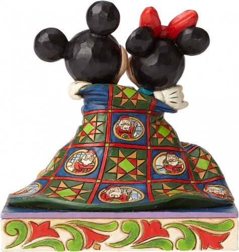 Disney Traditions Mickey and Minnie Mouse in Blanket Figurine