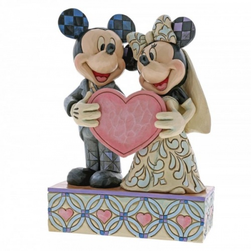 Disney Traditions Mickey & Minnie Two Souls, One Heart Wedding Figurine