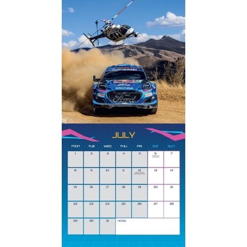 M-Sport Ford World Rally Team 2024 Wall Calendar