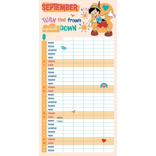 Disney Classics Family Organiser 2025 Calendar