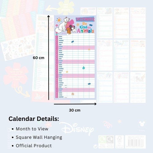 Disney Classics Family Organiser 2025 Calendar