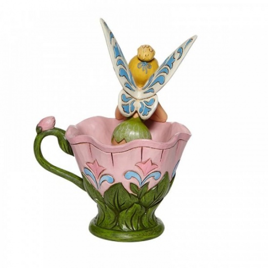 Disney Traditions A Spot of Tink Tinker Bell Sitting in a Flower Figurine