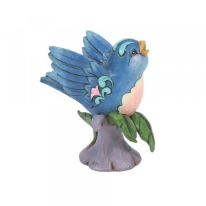 Jim Shore Heartwood Creek Bluebird on Branch Figurine