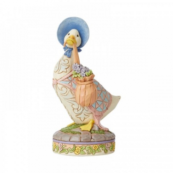 Jim Shore Jemima Puddle-Duck Wearing a shawl and a poke bonnet Figurine