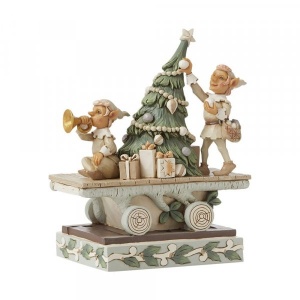 Jim Shore Heartwood Creek Elves with Animal Train Car Ornament