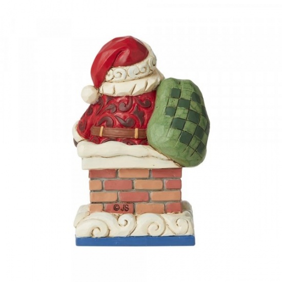 Jim Shore - Heartwood Creek - Santa in Chimney Mini Figurine