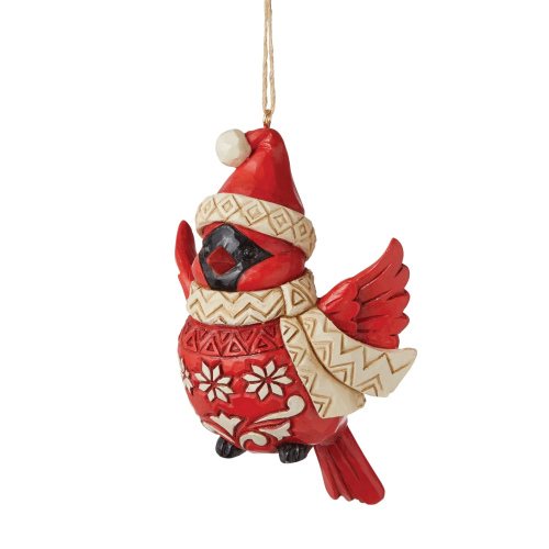 Jim Shore Heartwood Creek Gnome with Red Cardinal Bird Figurine ...