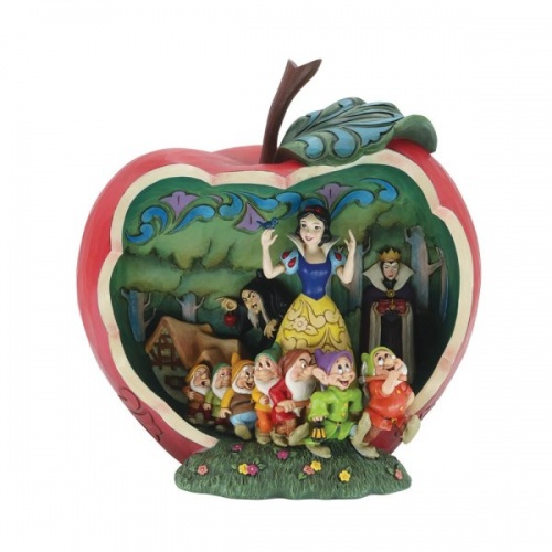 Disney Traditions Snow White Apple Scene Masterpiece Figurine