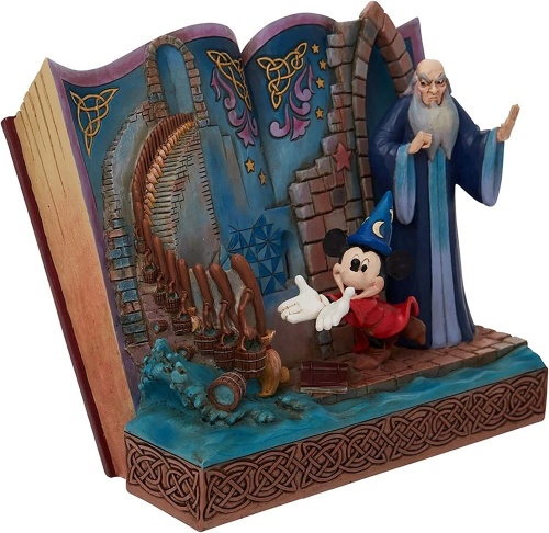 Disney Traditions Sorcerer Mickey Mouse Storybook Figurine