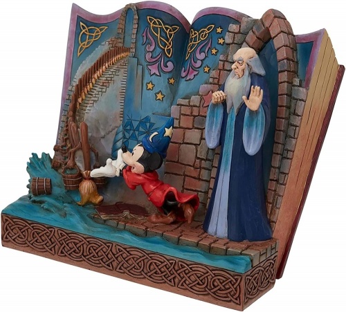 Disney Traditions Sorcerer Mickey Mouse Storybook Figurine