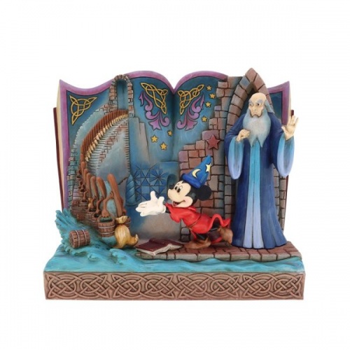 Disney Traditions Sorcerer Mickey Mouse Storybook Figurine